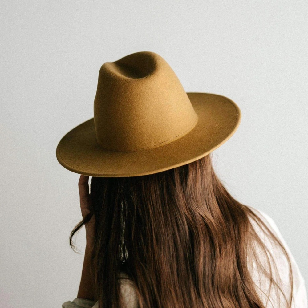 Gigi pip Wes fedora s/m 57 color mustard - Picture 3 of 6